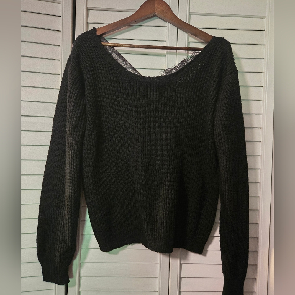 Elegant Black Women's Sweater